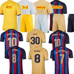 22 23 PEDRI LEWANDOWSKI barcelonas soccer jerseys GAVI ANSU FATI de futbol FERRAN 2022 2023 camiseta RAPHINHA football shirt men barca kit kids uniform Adult tops