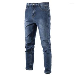 Men's Pants Serige Park Men's High-Quality Jeans Casual Style Basic Design For France Cotton Blue Denim Pantalong Slim Fit