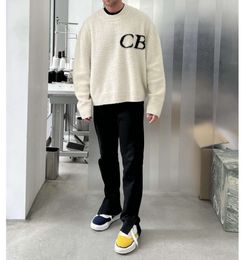 Cole Buxton Cb Letter Man Sweaters Mens Plus Size Luxury Knitted Wool Sweater Men's Designer Casual Pullover Long Sleeves Loose Fit Womens Coat Winter Sweatshirt2023