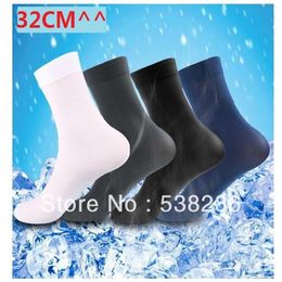 Whole-sock long 20pairs lot Men stockings ultra-thin bamboo fibre socks colors black white blue gray220w