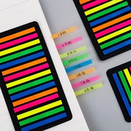 Colour Rainbow Index Memo Pad Posted Sticky Notepads Paper Sticker Notes It Bookmark School Supplies Kawaii Stationery