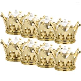 Gift Wrap 8 Pcs Crown Candy Box Princess Goodie Bags Fillable Dome Jar Party Favours Holder Shaped Containers Baby