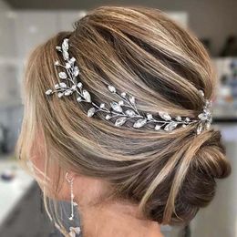 Women Rhinestone Hair Vine Fashion Hair Jewellery Handmade Hair Ornaments Wedding Bridal Hair Accessories for Party Hairband