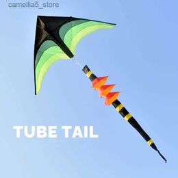 Kite Accessories Free shipping large kite windsock kite 3d kite tube tail outdoor fun toys flying nylon ripstop kites for adults parachute sport Q231104