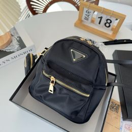 Mini crossbody backpacks girls school bags 2 pieces shoulder purses small woman luggage adjustable strap candy 6 Colours
