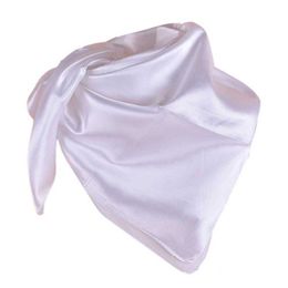 Sarongs Fashion Head Wrap Elegantes Aussehen Beliebtes gutes Drape Solid Color Satin Big Square Scarf P230403