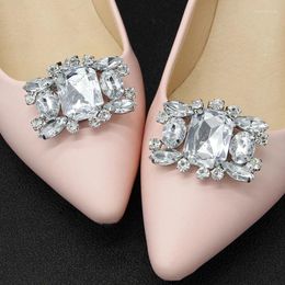 Hair Clips SLBRIDAL Handmade Alloy Rhinestones Crystal Pearls Flower Bridal Shoes Wedding Bride Bridesmaids Buckles