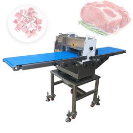 Three-Dimensional Automatic Meat Dicing Machine Fresh Boneless Chicken Meat Fish Strip Cube Cutting Machine