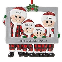 Interior Decorations The Erickson Family Christmas Tree Decoration Reindeer 2-6 People Xmas 2023 Creative Cute Reunion Po Frame