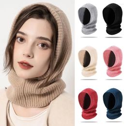 Bandanas Warm Ski Mask Balaclava Casual Dual-Purpose Thick Knitted Pullover Distressed Hat Winter