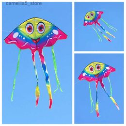 Kite Accessories free shipping new smiling kites flying toys for children kites line professional winds kites for kids reel weifang kite factory Q231104