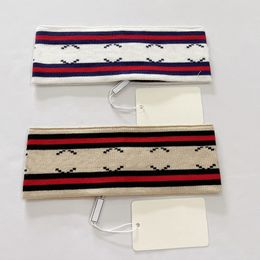 Markendesigner-Stirnband für Damen, mit Buchstabendruck, Elastizität, Turban, Haarbänder, Wollgarn, Stricken, Kopfbedeckungen, Sport-Kopfbedeckung, Zubehör für Männer und Frauen
