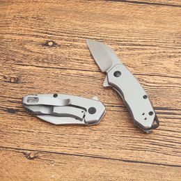 Special Offer KS1408 Assisted Flipper Folding Knife 8Cr13Mov Stone Wash Blade Stainless Steel Handle Outdoor Camping Hiking EDC Pocket Folder Knives