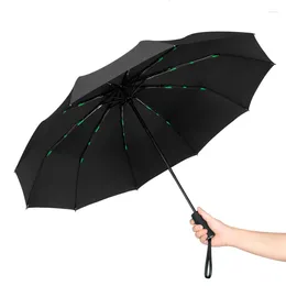 Umbrellas Automatic Men Umbrella Large Reinforced Thickened Folding Rainy Sunny Windproof Luxury Portable Paraguas Rain Gear