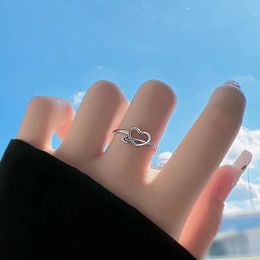 Opening Rings Of Women Men Silver Colour Arrow through the Heart Jewellery Cupid Fashion Accessories Trendy Wholesale YMR070