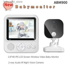 Baby Monitors Baby Monitor New Style 2.8inch Video Wireless 2 Way Talk IPS Screen Baby Video Phone Babysitter Lullaby Night Vision Temperature Q231104