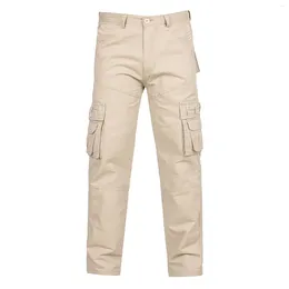 Men's Pants Casual Long Trousers For Man Trendy 2023 Multi Pocket Cargo Work Trouser Clothing Outdoor Autumn