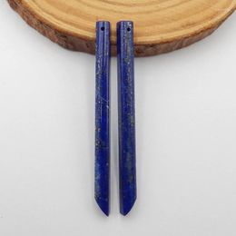Loose Gemstones Natural Stone Gemstone Lapis Lazuli Jewellery Earrings Bead Handmade Earring Design 56x4x4mm 5g