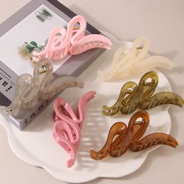 Colorful Jelly Wave Hair Claw Hairpin Women Girls Fashion Design Korean Sweet Hair Clip Headwear Simple Irregular 2932