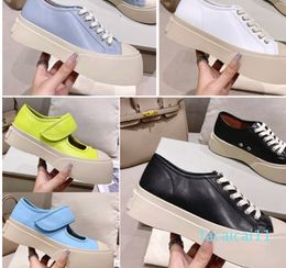 Designer Womens Casual Shoes sneakers thick soles Mary Jane shoes dess sports outdoor big head thicksoled magic paste lowtop canvas Genuine Leather