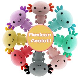 Cute Axolotl Stuffed Animals Toy 20cm Kawaii Axolotl Plush Toys Children Room Bed Decoration Toys Kids Gifts Party Favour Q686