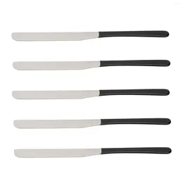 Makeup Brushes 5pcs Stainless Steel Spatula Blending Stirring Cosmetic Mixing Scraper For Salon Home