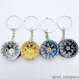 Modified Wheel Key Chains Hub Metal Keychain Turbocharged Waistband Creative Gift Car Keyring Pendant Gift for Car Lover