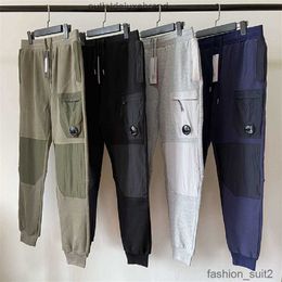 Men's Pants Cp Companies Compagnie 9 Color Diagonal Fleece Mixed Utility One Lens Pocket Pant Outdoor Men Tactical Trousers Loose Tracksuit Stones Island D0IY