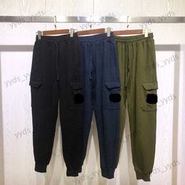 Designer Men's Pants Autumn And Winter New Leggings Side Compass Badge Pocket Casual Sweatpants T230404