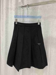 Skirts designer luxury P 23 Summer New Fashion Classic Triangle Style Academic Versatile Split Half Skirt MQRB