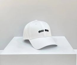 Miu Hat Duck Tongue Korean Edition Cotton Hardtop Baseball Cap Summer Colorful White Hat Riding Outward Sunscreen Hat 5DCN