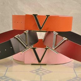 New High-Quality Women Belt Fashion 7CM Letter Smooth Buckle Dress Wide Belt Luxury Designer Coat Decorative Belts With Gift Box