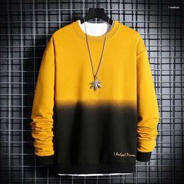 Men's Hoodies 897504629 Men's 2023 Tie-Dyed Hooded Sweatshirt Spring Autumn Mens Sweatshirts Korean Fashion Streetwear Gradient Men