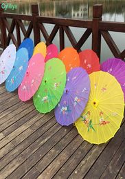 Adults Size Japanese Chinese Oriental Parasol handmade fabric Umbrella For Wedding Party Pography Decoration umbrella props can6395629