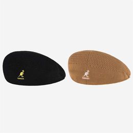 Hats Scarves Sets summer KANGOL kangaroo flat top fisherman hat visor basin hat fashion wild cotton fabric men and women flat top cloth hat