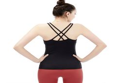 Cross Back Yoga Sport Vest Women Sleeveless Shirts Slim Fit Workout Tank Tops Super Soft Yoga Top Sports Shirt with Padded Bra4273419