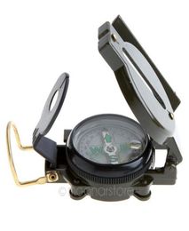 Mini Military Lensatic Watch Pocket Compass Magnifier Army Green For Camping Hunting Marching Whole HM3514020339