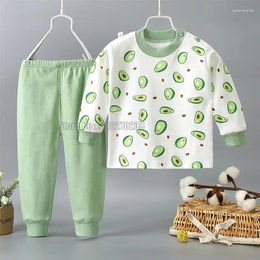Clothing Sets Cartoon Suits Children Baby Boys Girls Spring Autumn Sleepwear Home Clothes Cotton Long Trousers Kids Pyjamas