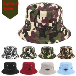 Cosplay Military Camping Outdoors Party Hats Foldable and Breathable Bucket Cap Unisex Adult Adjustable Size Fisherman Hat