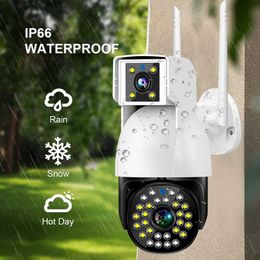 Baby Monitors 4MP 1080P V380 APP Dual Lens PTZ IP Dome Camera AI Humanoid Detection Full Colour Security CCTV Intercom Baby Monitor Q231104