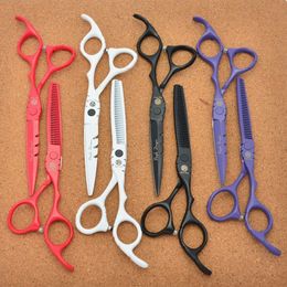 Hair Scissors 5.5'' 16cm Purple Dragon JP 440C Hairdressing Scissors Cutting Shears Thinning Scissors Professional Human Hair Scissors Z1010 230403