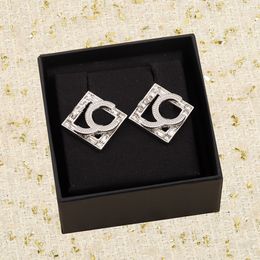2023 Luxury quality charm stud earring in silver plated have box stamp PS7779A