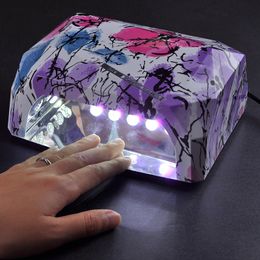 Nail Dryers 36W UV Lamp Nail Dryer LED Ultraviolet Lamp for Nails Diamond Shaped Nail Lamp fast Curing for UV Gel Polish Nail Art Tools 230403