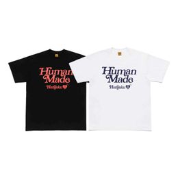 Designer Humano Made mass Tees x Girls Don Don Cry Harajuku Co Branded Camps Camiseta de Manga Curta 0pg8