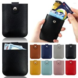 Card Holders PU Leather Holder For Men And Women Fashion Slim Wallet ID Bus S