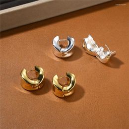 Stud Earrings French High-End Metal Irregular Geometric Wide Face For WOMEN Niche Fashion Design OL Simple All-Match Charm Jewellery