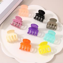 Simple Style Hair Clip Acrylic Matte Acrylic Hair Claw Thick Hair Barrettes Styling Hair Accessories For Women And Girls 2930