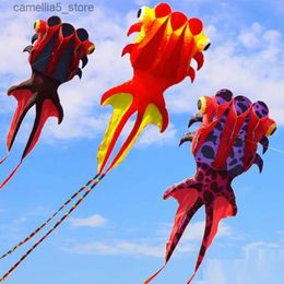 Kite Accessories 8M 3D Software Kite Big Goldfish Adult Outdoor Large Flying Long-tail Kite Easy To Fly Tear Resistant Waterproof Material Q231104