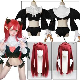 Cosplay Rizu Kyun Anime My Dress Up Darling Kitagawa Marin Cosplay Sexy Little Devil Bikini Uniform Wig Suit Halloween Women