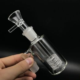 Hookahs Glass Ash catcher for bongs 90 45 degrees 14mm 18mm matrix perc glassashcatcher bubbler Bong Oil rigs ZZ